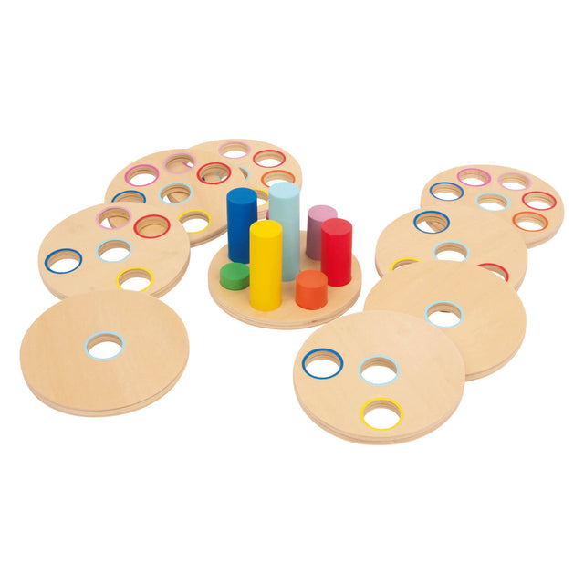 Small foot - gioco impilabile in legno logisteck educativo, 9 parti.