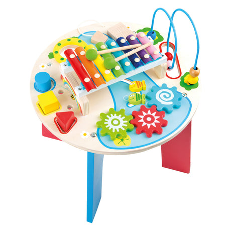 Small foot - attività in legno e tavolo musicale 2in1