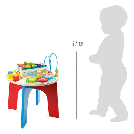 Small foot - attività in legno e tavolo musicale 2in1