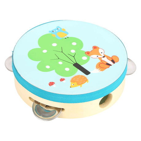 Small foot - piccola volpe in legno con tamburello
