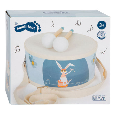 Small foot - battiti groovy di tamburi di legno con bacchette, 3 parti.