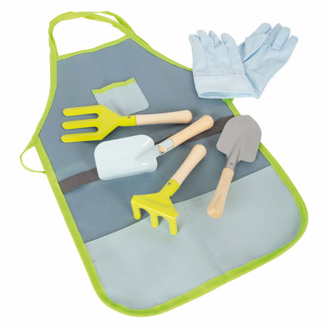 Piccole piede - Apron da giardino con utensili da giardino, 7dlg.