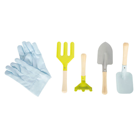 Piccole piede - Apron da giardino con utensili da giardino, 7dlg.
