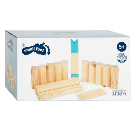 Piccole piede - gioco di lancio compatto kub in legno, 21dlg.