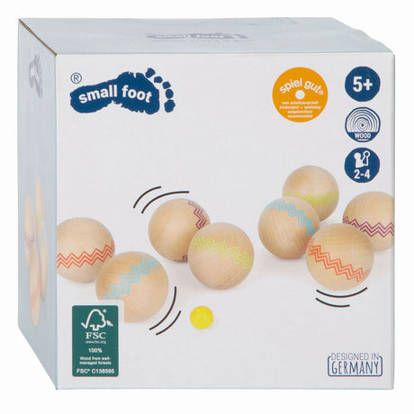 Piccolo piede - jeu de boules di legno, 9dlg.