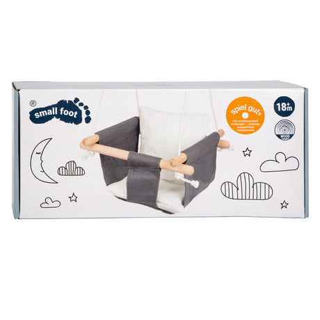 Pieno piccolo - Swing del bambino in legno con cuscino