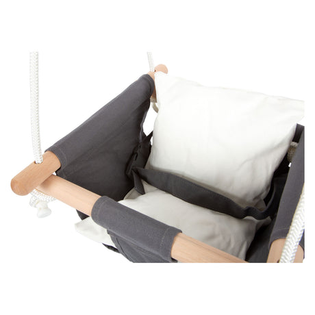 Pieno piccolo - Swing del bambino in legno con cuscino