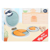 Small foot - Set piastra per waffle in legno, 8 pz.