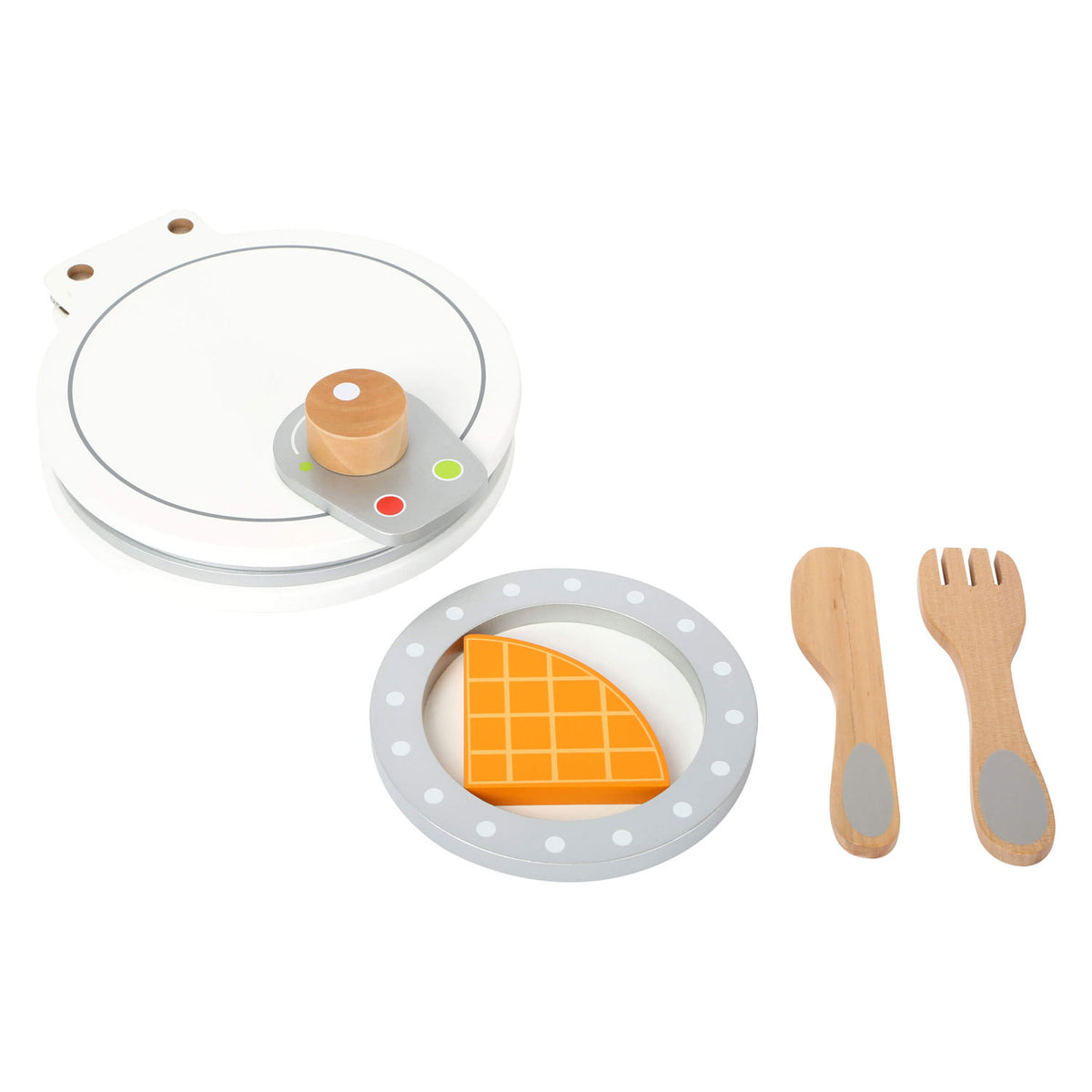 Small foot - Set piastra per waffle in legno, 8 pz.