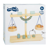 Small foot - bilancia in legno con pesi, 5 parti.