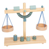 Small foot - bilancia in legno con pesi, 5 parti.