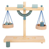 Small foot - bilancia in legno con pesi, 5 parti.
