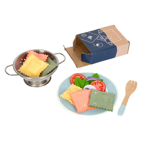 Small foot - set da gioco per pasta chef in legno, 19 pezzi.