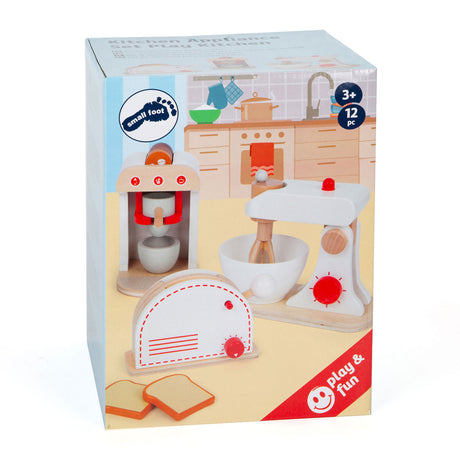 Small foot - set di elettrodomestici da cucina in legno, set da 3