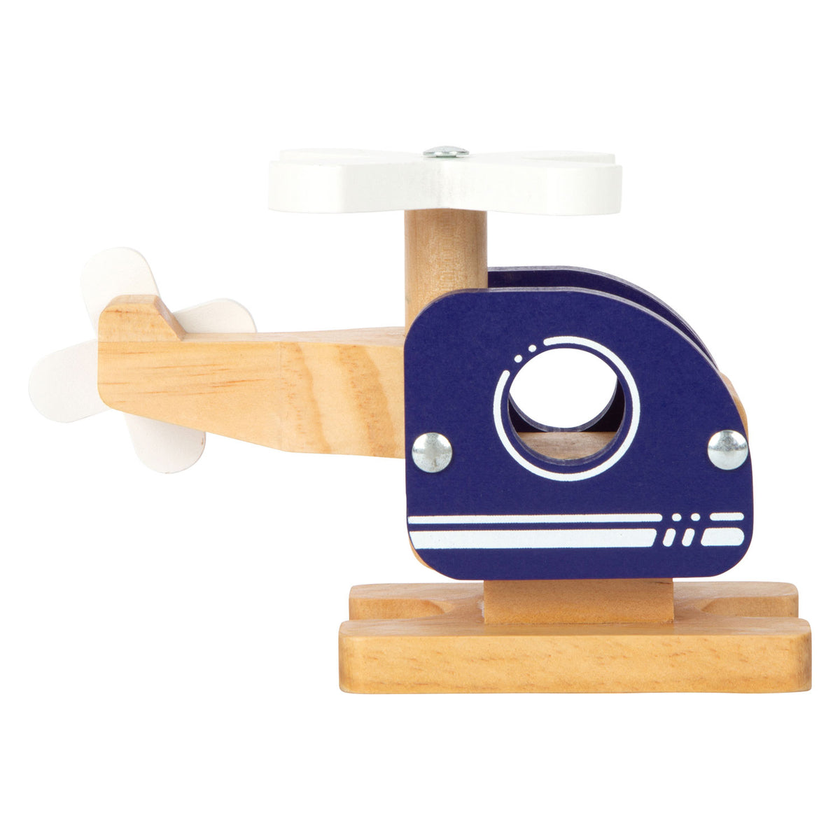 Small foot - Elicottero in legno blu