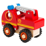 Small foot - camion dei pompieri in legno con scala