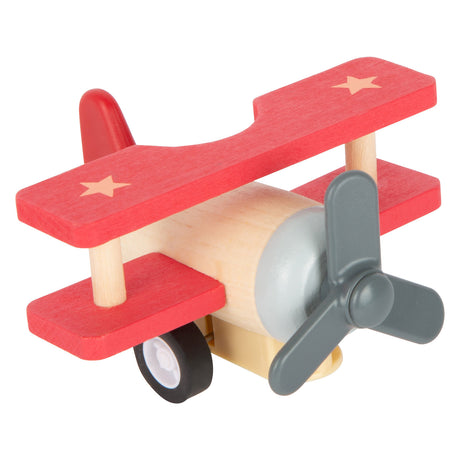 Small foot - Pialle pull-back in legno, set da 3