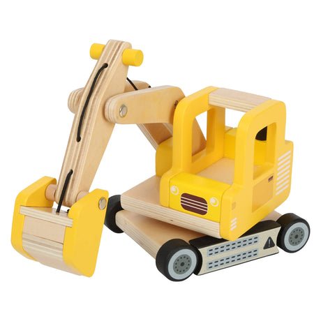 Small foot - escavatore in legno giallo