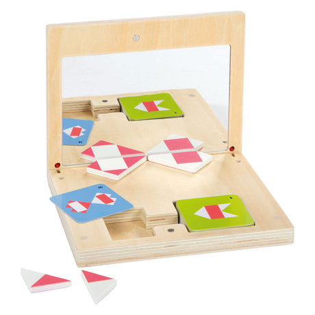 Small foot - gioco di simmetria in legno con specchio didattico