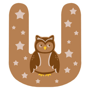 Small foot - lettera per bambini con animali in legno - u