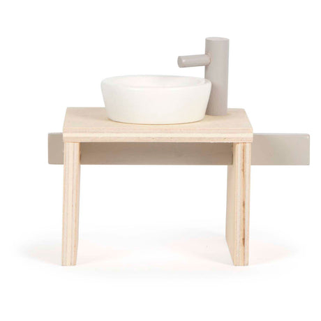 Bagno con mobili per casa delle bambole in legno Small Foot