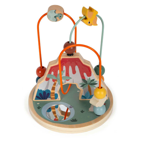 Small foot - Vulcano e dinosauro a spirale per la motricità in legno