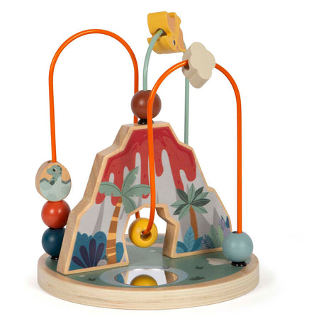 Small foot - Vulcano e dinosauro a spirale per la motricità in legno