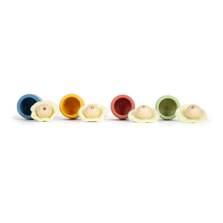 Small foot - Set di cattura palla in legno, set da 4