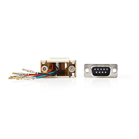 Nedis ccgp52820iv adattatore d-sub d-sub 9 pin femmina - rj45 (8p8c) femmina avorio