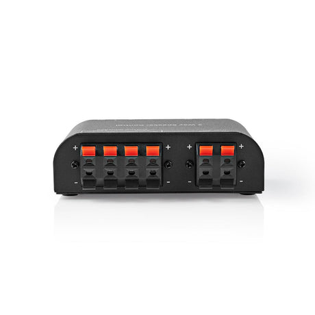 Nedis aswi2602bk interruttore per altoparlanti 2 porte connessione a morsetto nero