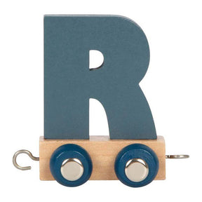 Small foot - trenino in legno con lettere polare - r