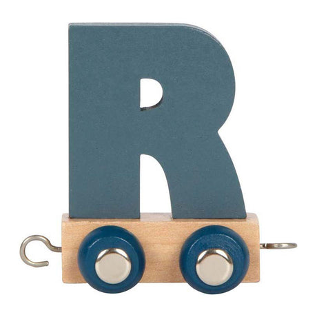 Small foot - trenino in legno con lettere polare - r