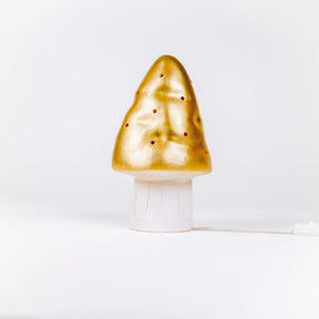 Lampada Egmont fungo oro con dimmer.