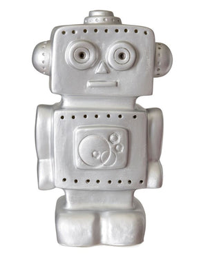 Lampada robot Egmont argento. 33x18x10