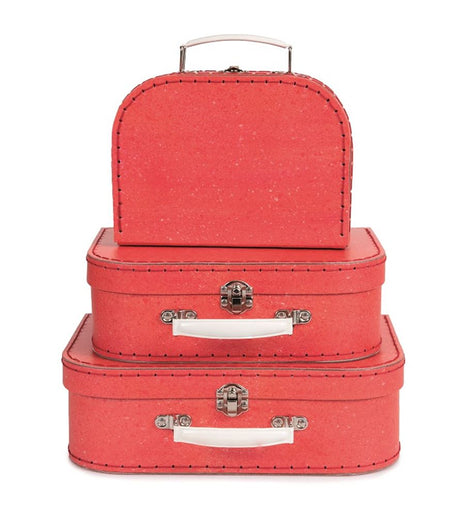 Set valigie Egmont 3 in 1 rosso. 3+