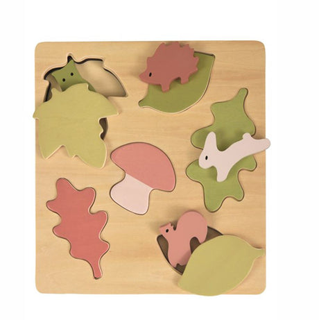 Foresta puzzle in legno di Egmont. 24x24cm. 2+