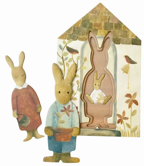 Coniglio puzzle a strati. cartone fsc. 3+