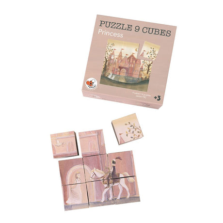 Egmont kubus puzzel prinses. fsc karton.