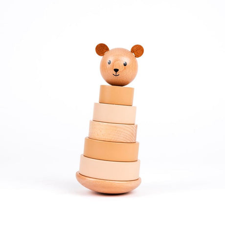Pila di legno dell'orso Marcel. 21x10x10cm