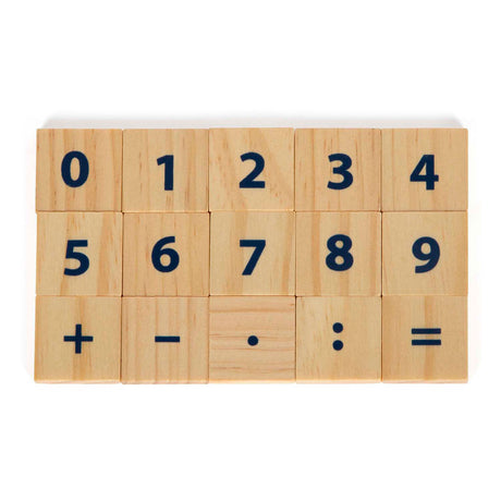 Small foot - scatola didattica in legno con aste matematiche e set di blocchi matematici