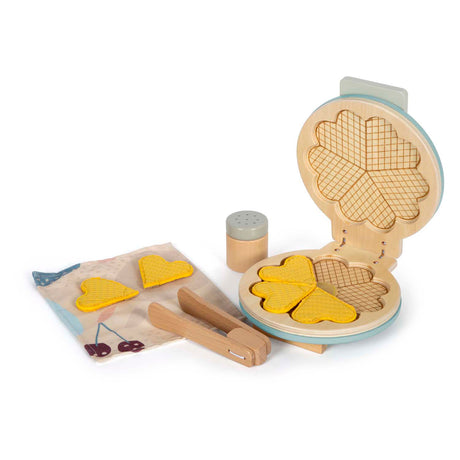 Small foot - set da gioco in legno per waffle, 10 pezzi.