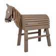 Piccolo piede - cavallo di legno grigio