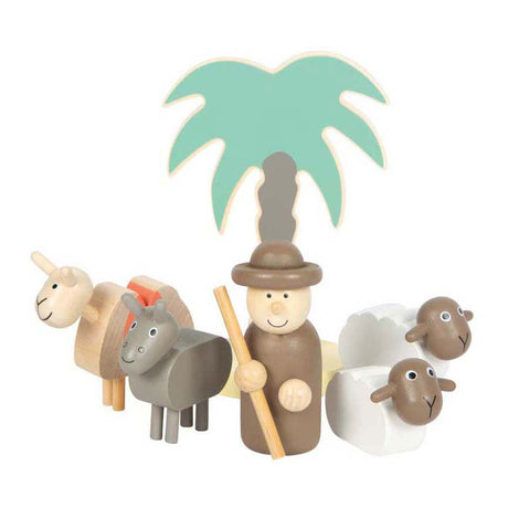 Small foot - Presepe in legno, set da gioco con storie di Natale