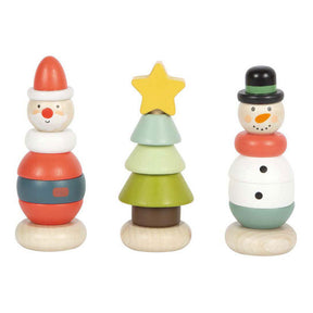 Small foot - Torre impilabile natalizia e invernale, 9 pezzi
