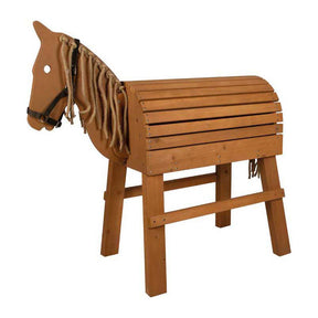 Piccolo piede - cavallo di legno marrone
