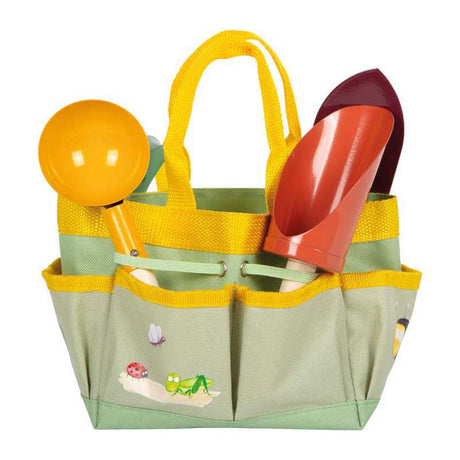 Small foot - Borsa da giardino con attrezzi da giardino tiny garden, 5 pz.