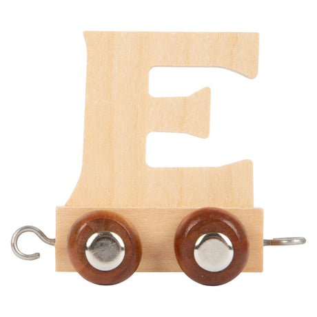 Small foot - Treno delle lettere in legno - e - 12 pezzi