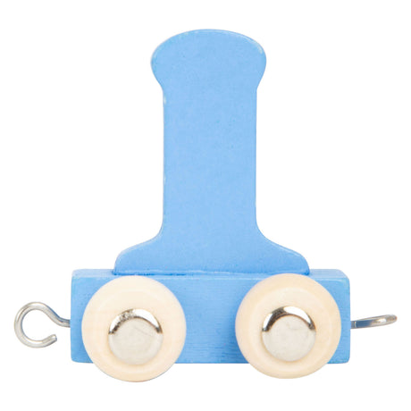 Small foot - trenino in legno blu - i - 12 pezzi