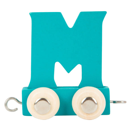 Small foot - trenino in legno blu - m - 12 pezzi