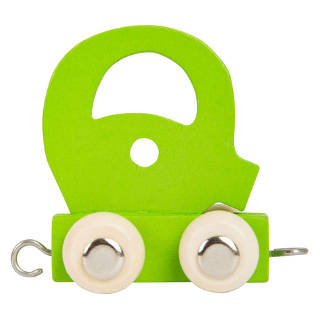 Small foot - trenino in legno verde - q - 12 pezzi